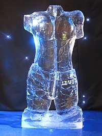 Male Torso Ice Luge » Ice Sculptures Gallery » TheIceBox